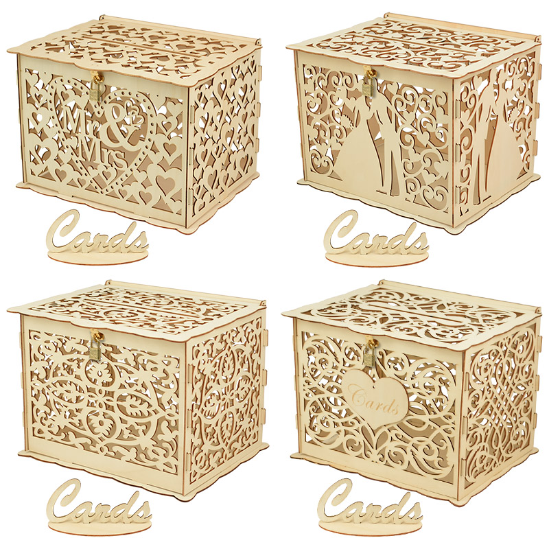 30X24X21cm DIY ウェディングギフトカードボック - Wedding Supply.Box のレビューと価格