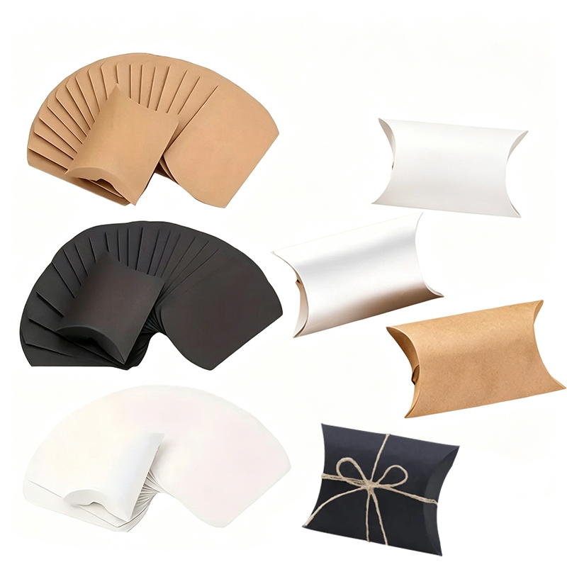 50/100 個マルチカラークラフト紙枕箱クリスマスクラフト - Wedding Supply.Box のレビューと価格