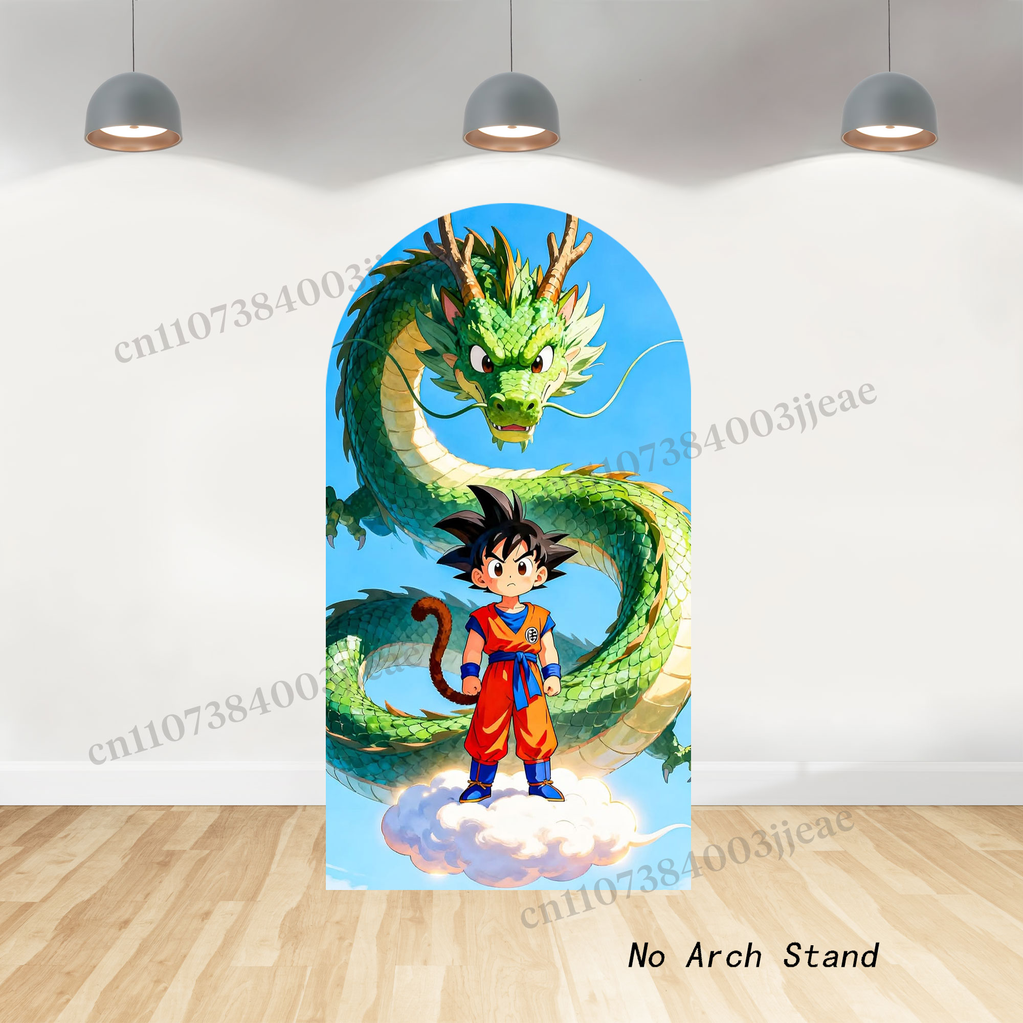 ドラゴンボールアーチ背景幕子供男の子誕生日パーティーベビーシ - Photo Booth Prop のレビューと価格