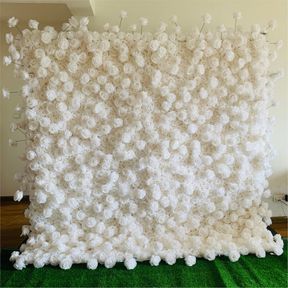 Uflower 美しいウェディングコレクション 3D ホワイ - Wedding Backdrop Curtain のレビューと価格