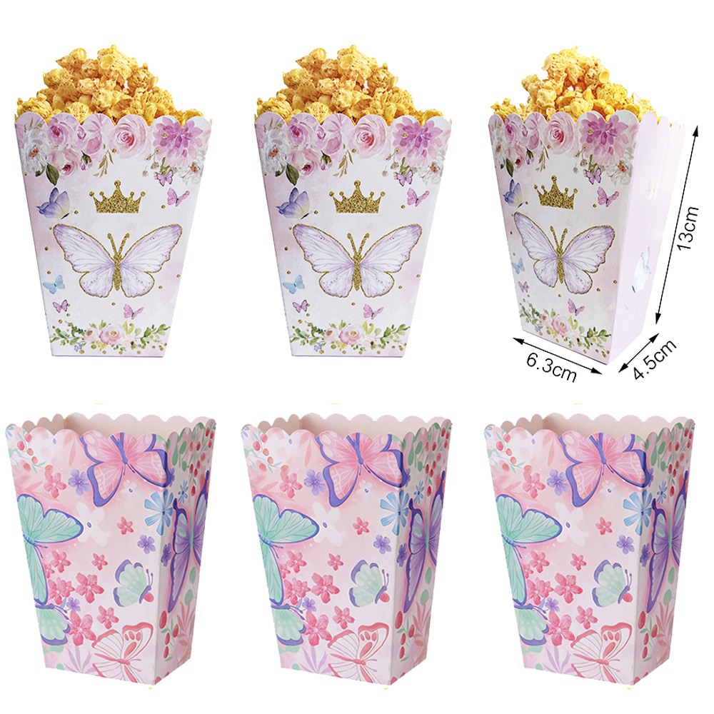 6/12/24/30 個蝶ポップコーンボックススナックボック - Wedding Supply.Box のレビューと価格