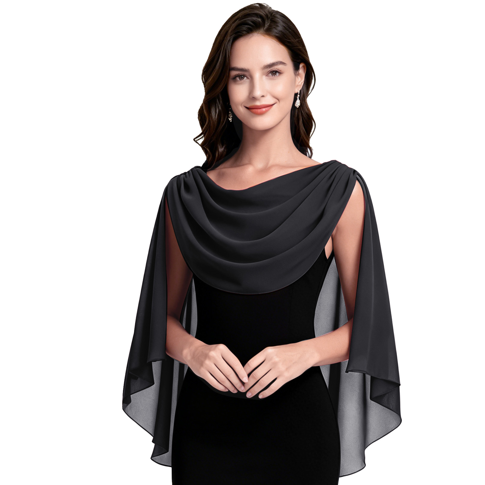 カウルネックショールラップ女性用ショルダーシュラッグカバーア - Wedding Dress Supply のレビューと価格