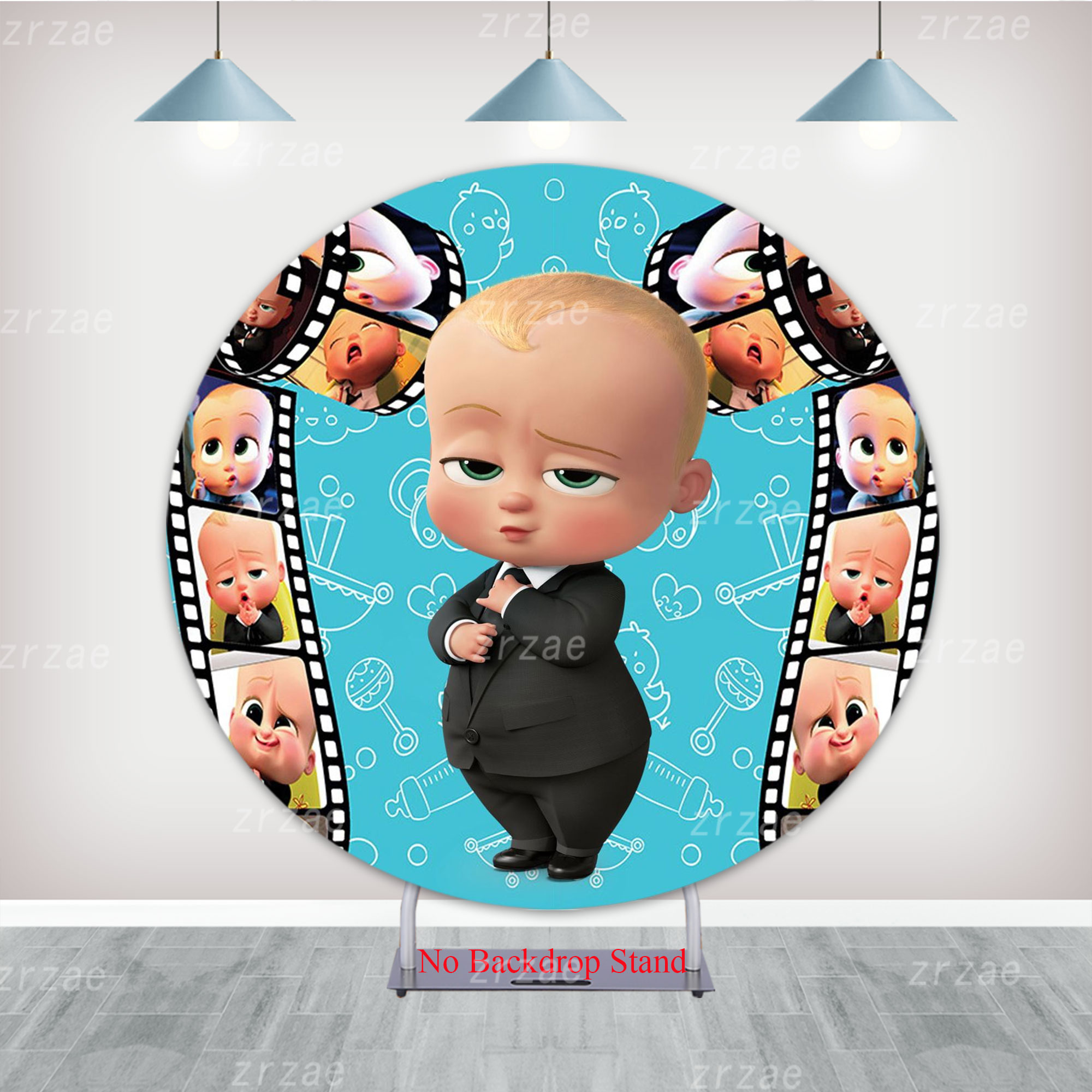 ボスベイビーズ ラウンド背景幕 男の子 1歳の誕生日パーティ - Photo Booth Prop のレビューと価格