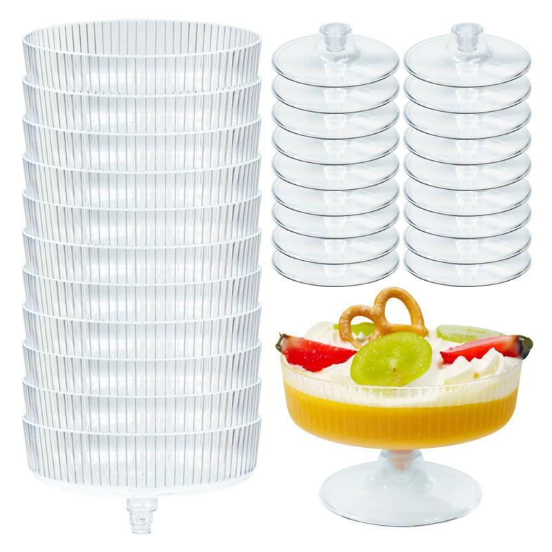 10 個結婚式のパーティー用プラスチックマティーニグラス使い - Champagne Tower Set のレビューと価格