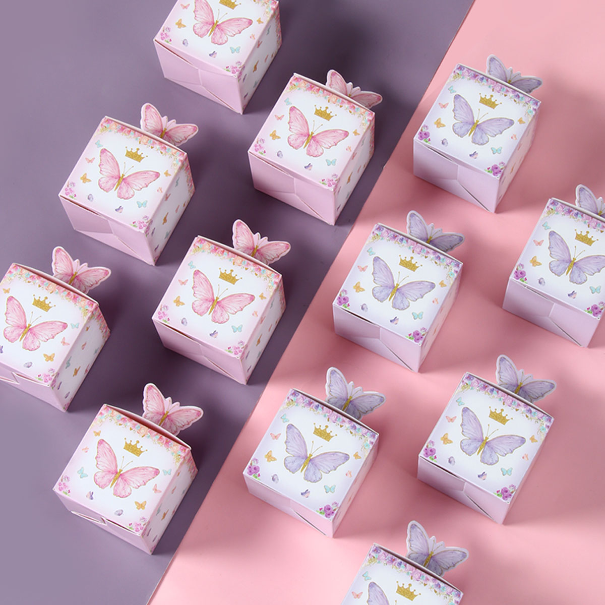 バタフライキャンディーギフトボックス、誕生日パーティーの装飾 - Wedding Supply.Box のレビューと価格