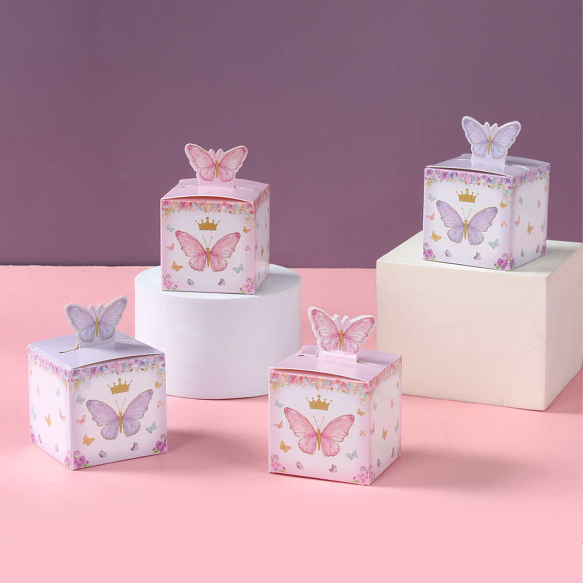 バタフライキャンディーギフトボックス、誕生日パーティーの装飾 - Wedding Supply.Box のレビューと価格
