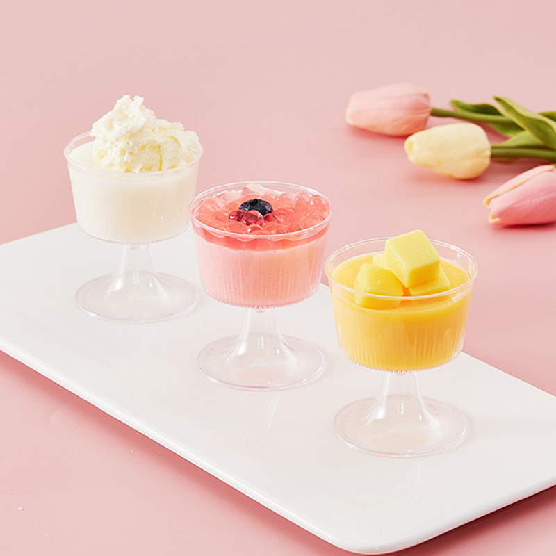 F】10個入り使い捨てプラスチックデザートカップ、アイスクリ - Champagne Tower Set のレビューと価格