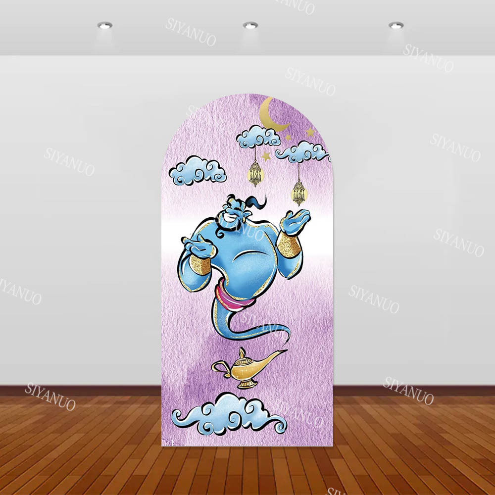 プリンセスジャスミンアラジン背景幕ベビーシャワー子供の誕生日 - Photo Booth Prop のレビューと価格