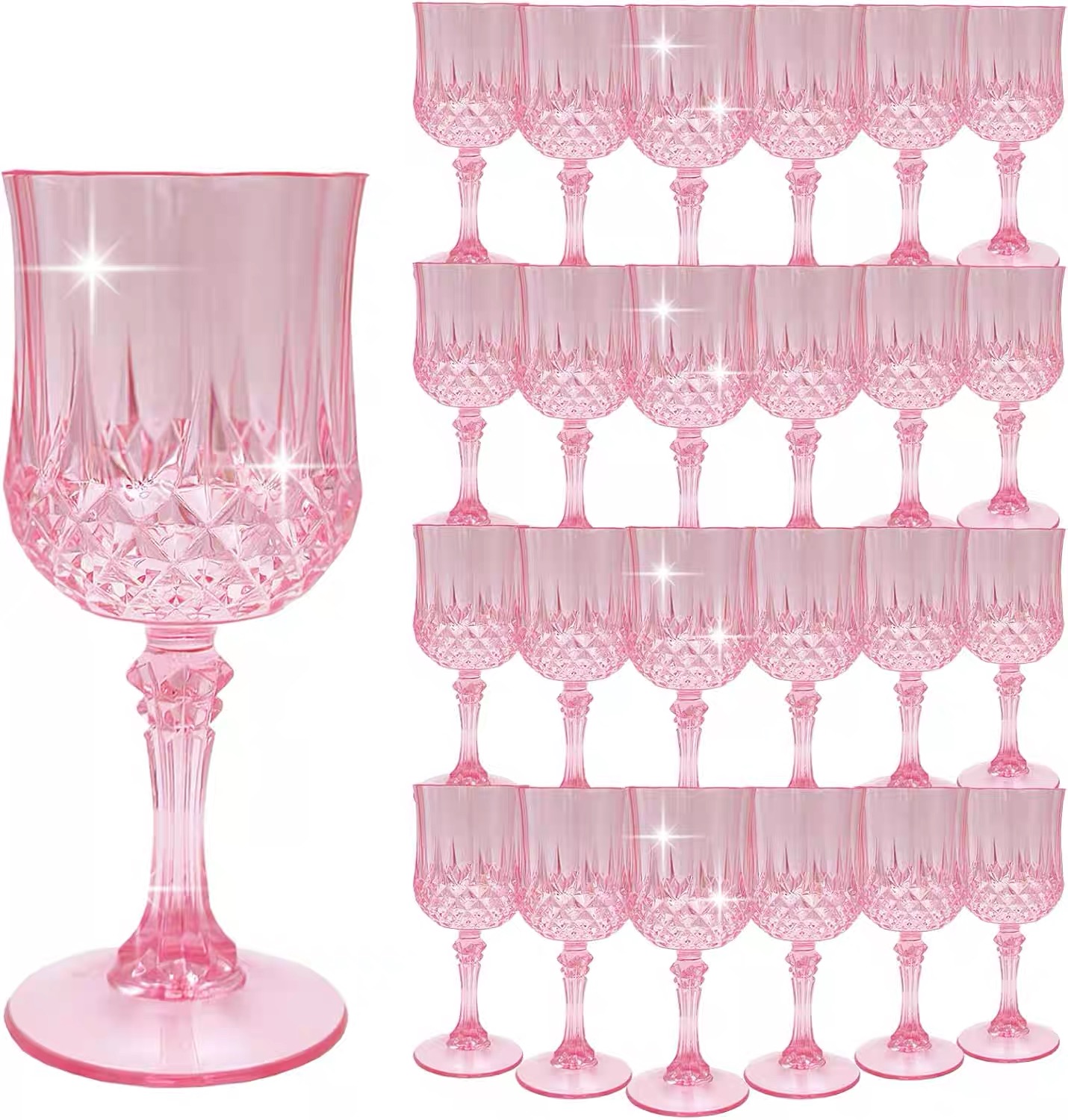 アクリル製シャンパングラス、プラスチック製ゴブレット、祝賀オ - Champagne Tower Set のレビューと価格