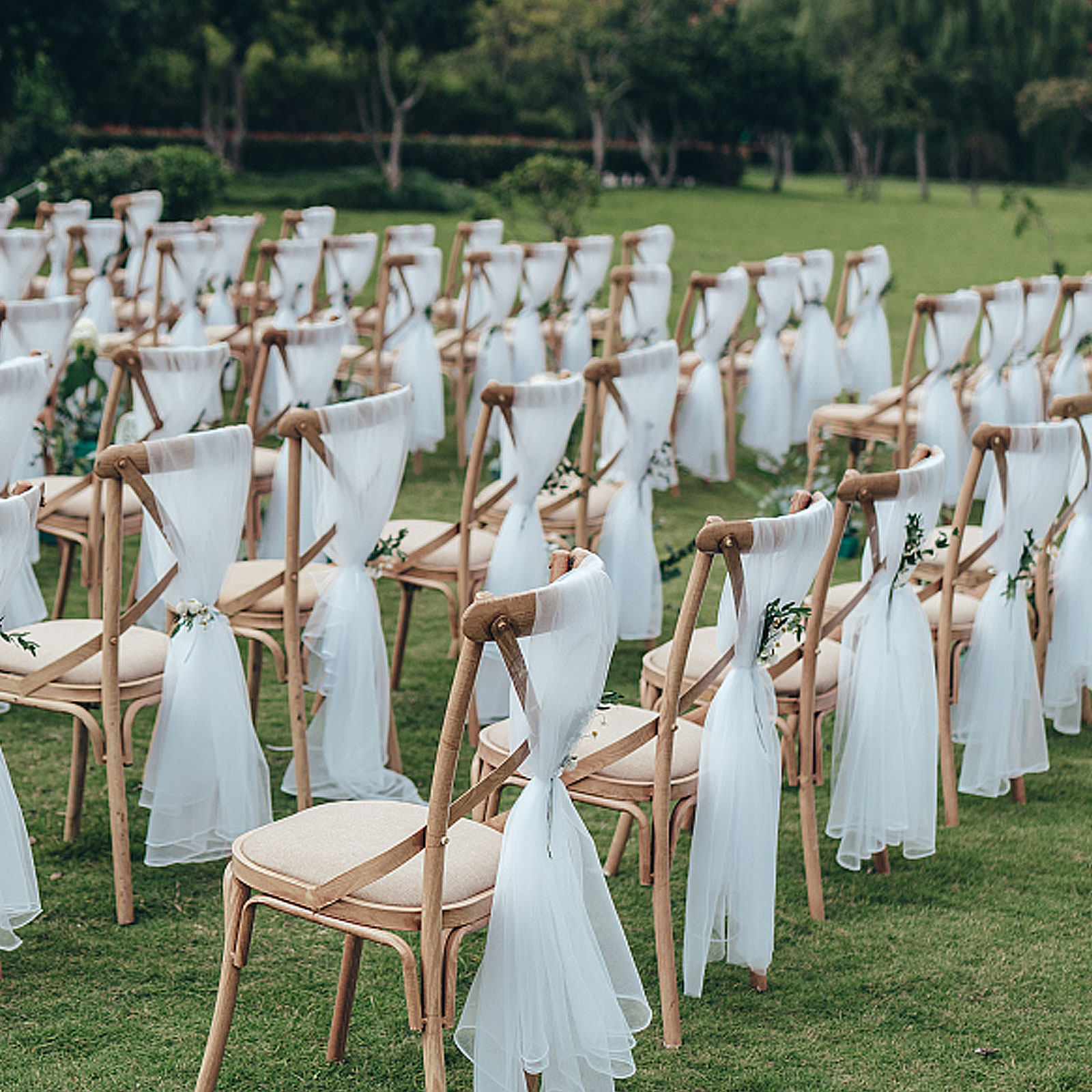 ウェディングアーチ用ドレープ1セット オーガンザ生地 バック - Wedding Backdrop Curtain のレビューと価格